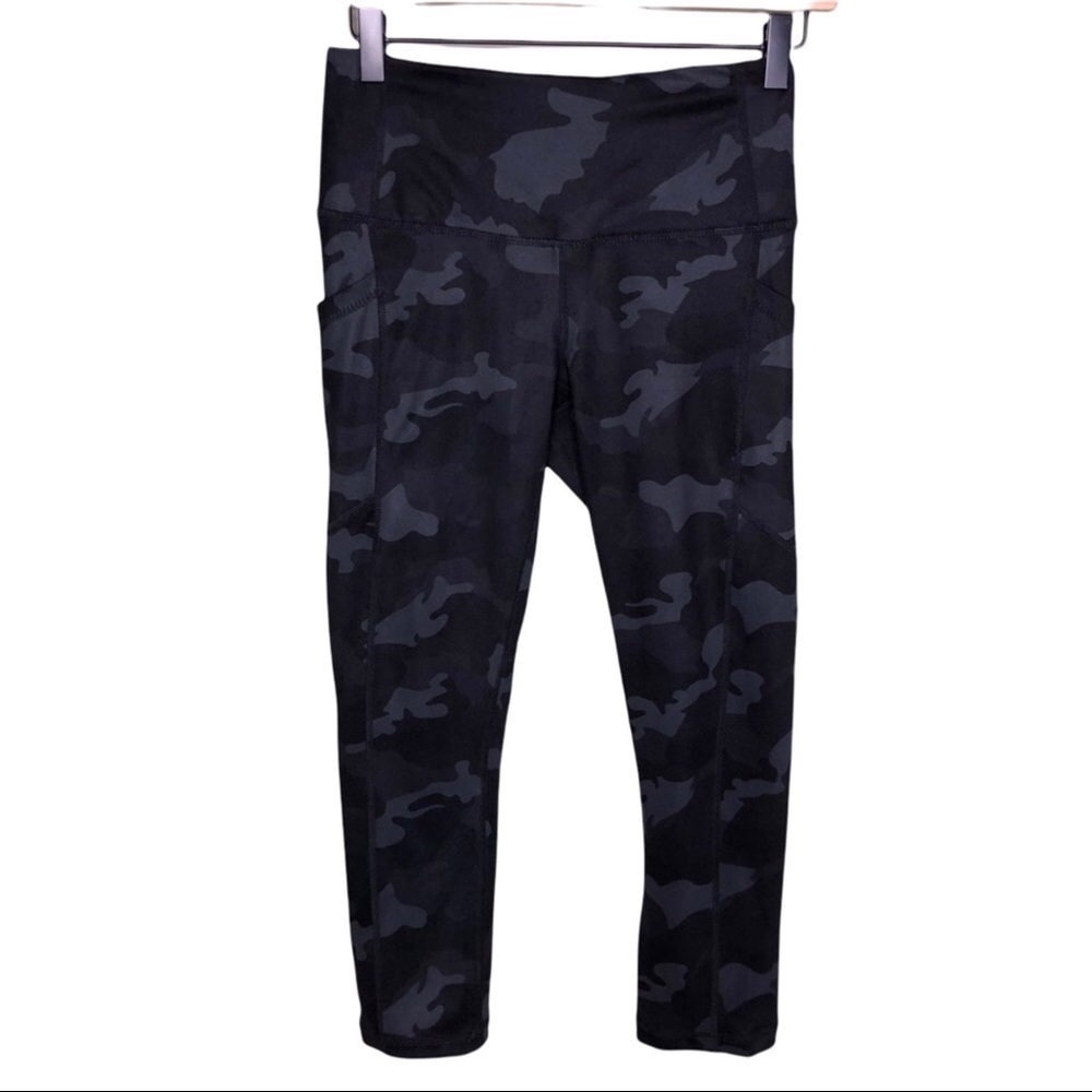 Yogalicious Lux High Waist Squat Proof Camo Leggings Size Small Side Pockets - Picture 4 of 9